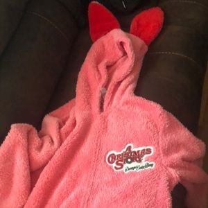 Pajamas or can be used as a costume one size fits all